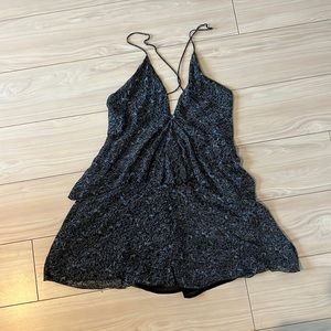 Zara Chiffon Ruffle Dress